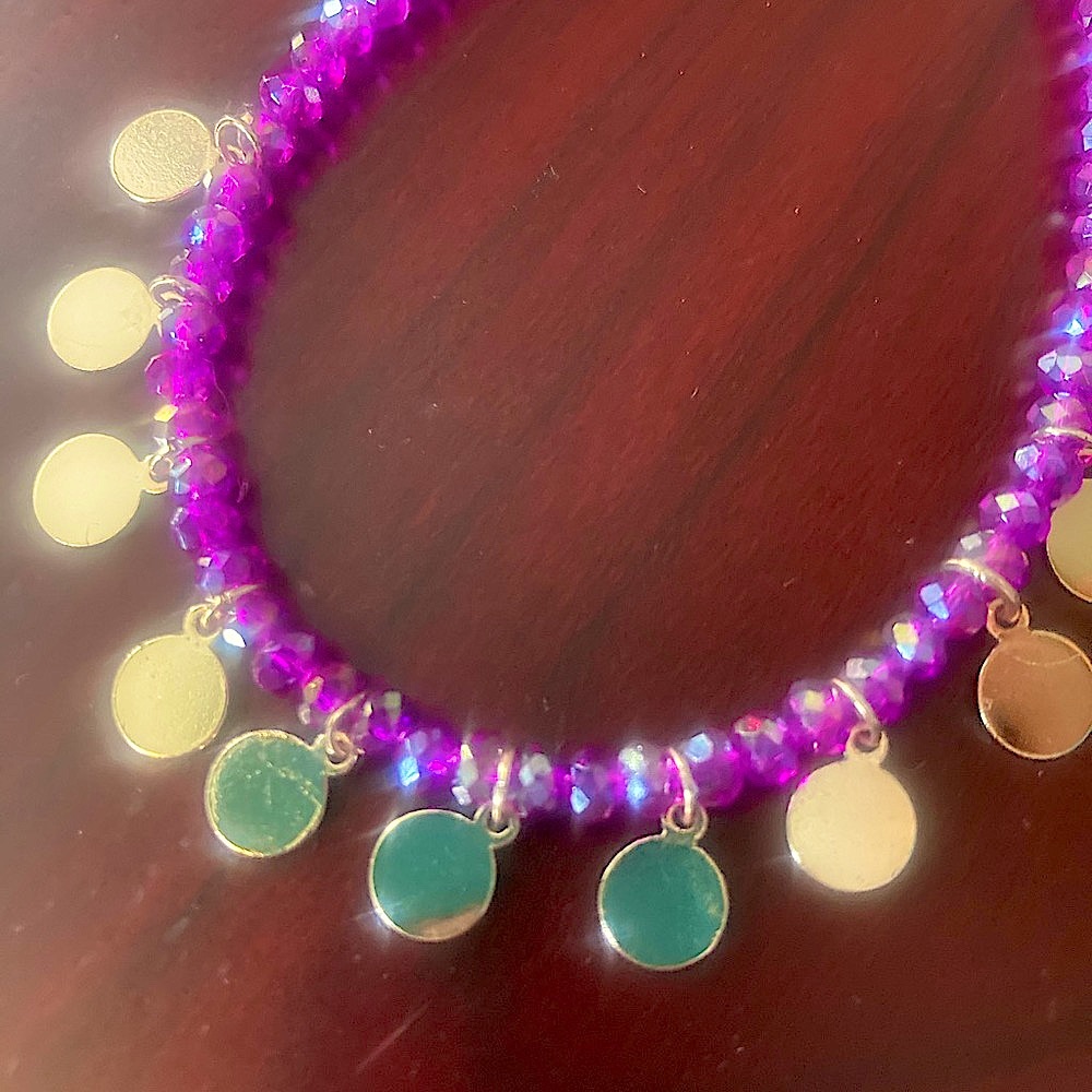 Purple Bead Bracelet